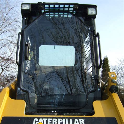 cat skid steer cab enclosure|cat skid steer door replacement.